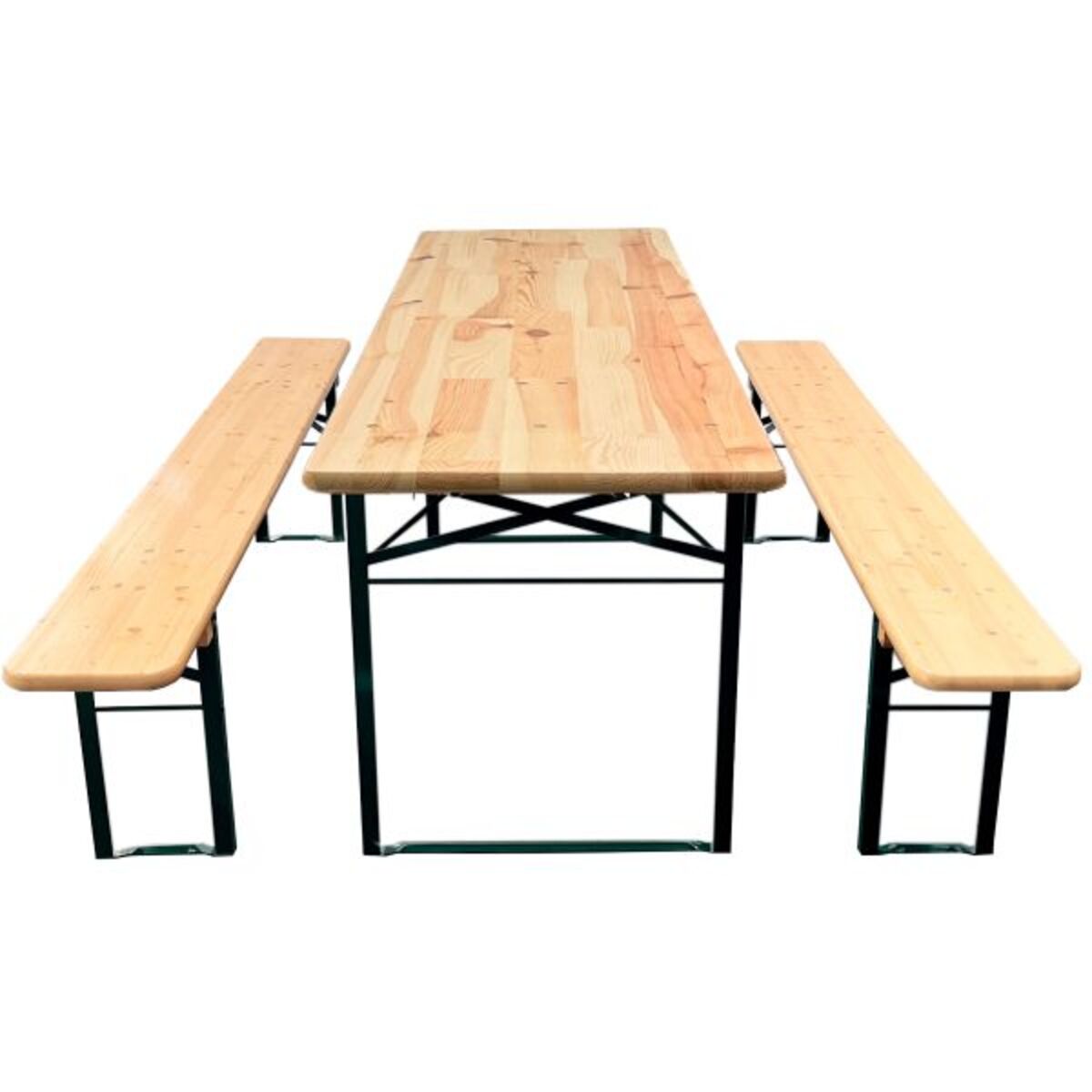 Produktbillede af Standard bord-/bænkesæt 220x67cm Naturfarvet på tilbud