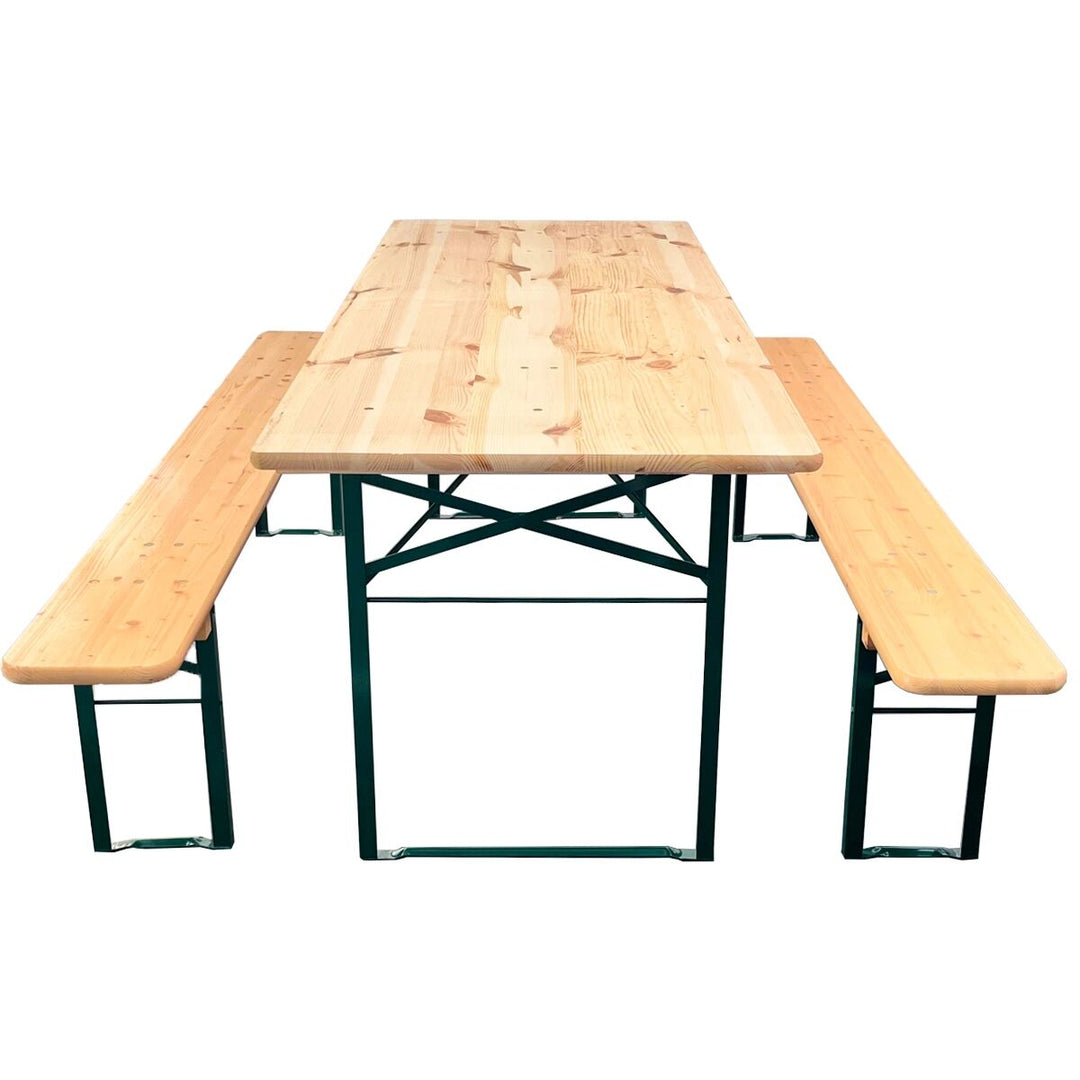 Produktbillede af Standard bord-/bænkesæt 220x80cm Naturfarvet på tilbud