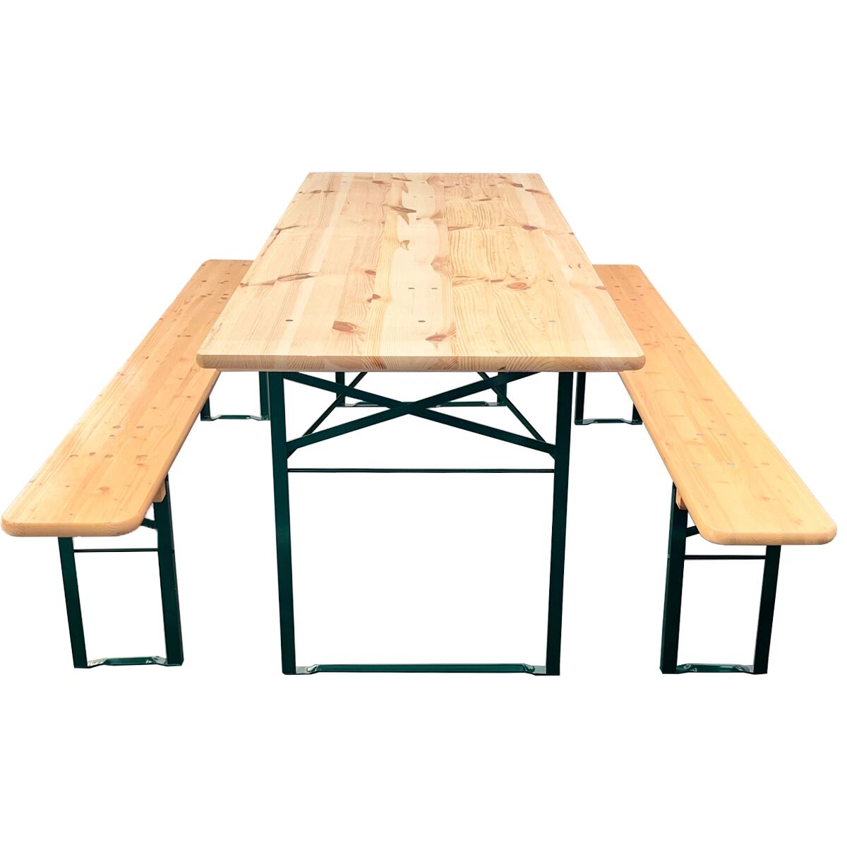 Produktbillede af Standard bord-/bænkesæt 220x80cm Naturfarvet på tilbud
