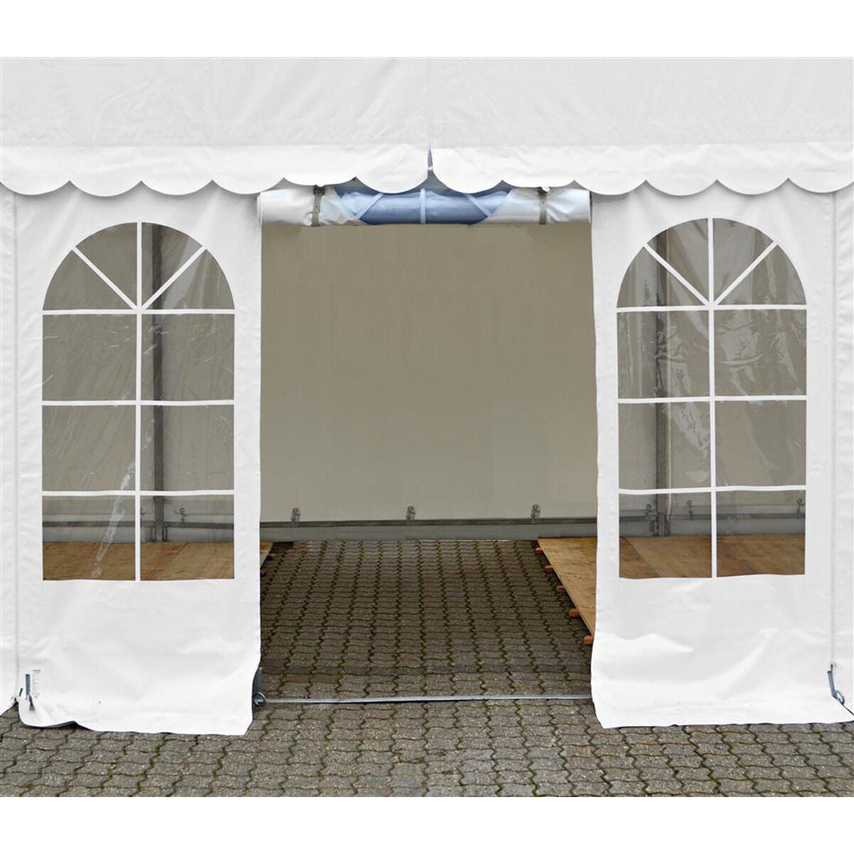 Produktbillede af Side 2,2m hvid lyn/dør/vind hvid PVC på tilbud