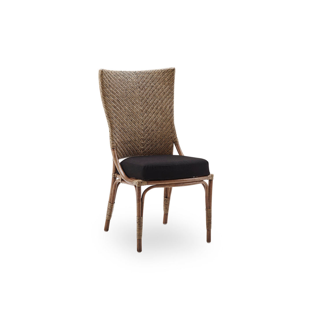 Produktbillede af Sika Design Melody Spisebordsstol + Hynde Antik Brun 97 i premium kvalitet