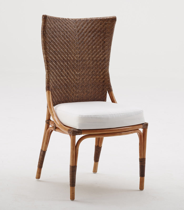 Produktbillede af Sika Design Melody rattan spisestol uden armlæn cherry i premium kvalitet