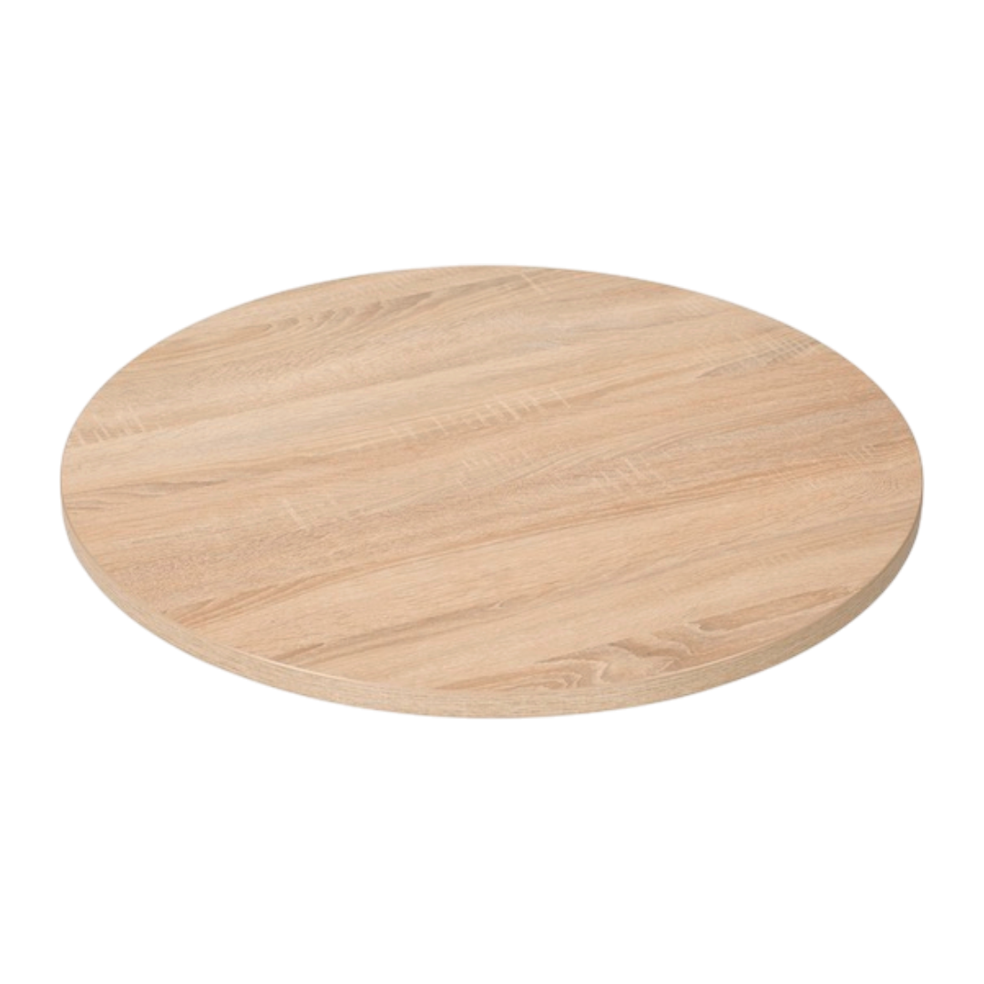 Produktbillede af Sawcut Oak bordplade rund Lamidur ø70 cm på tilbud