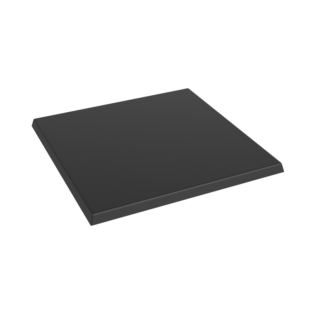 Produktbillede af Sort bordplade firkantet 60x60 cm på tilbud