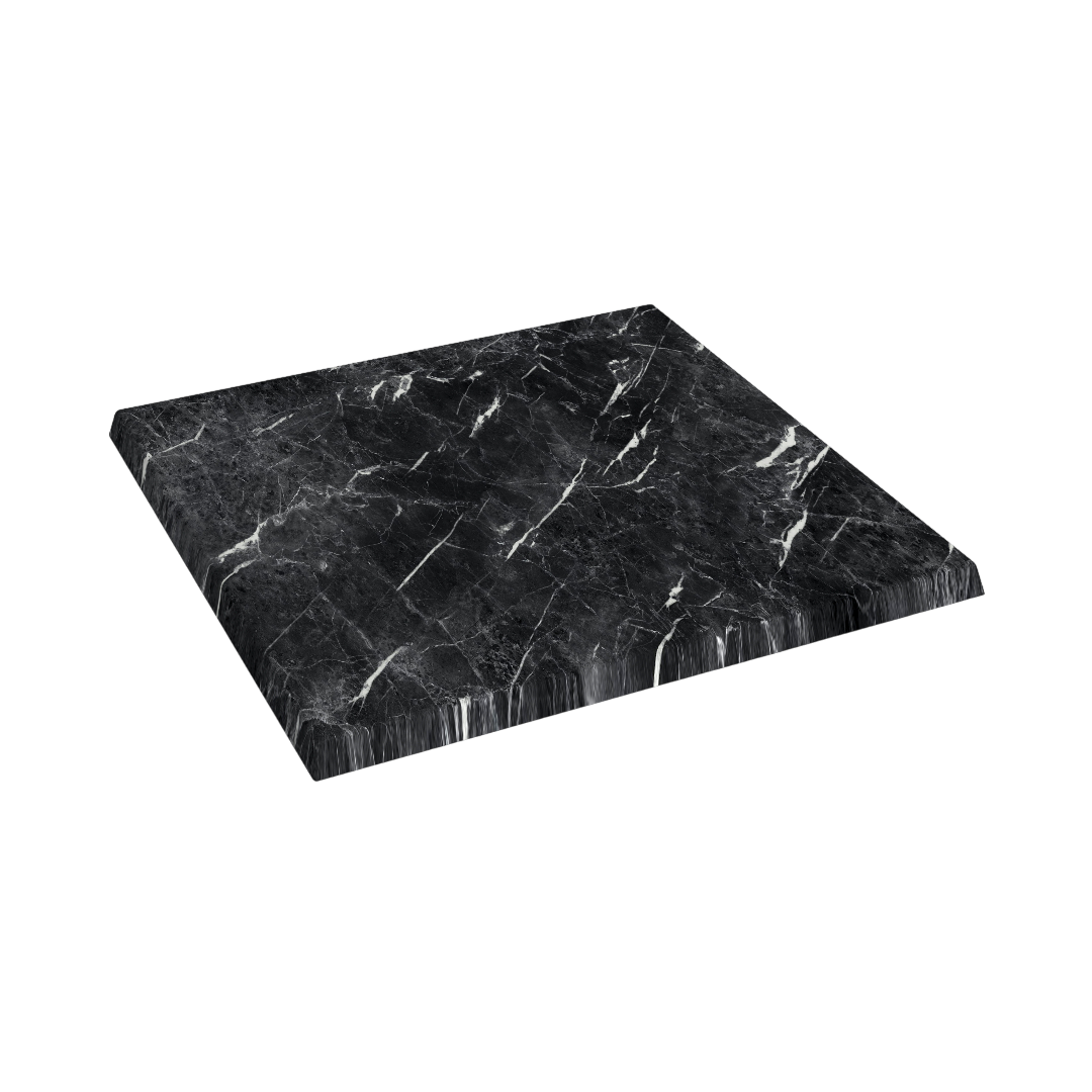 Produktbillede af Teramo marmorlook bordplade firkantet 60x60 cm på tilbud
