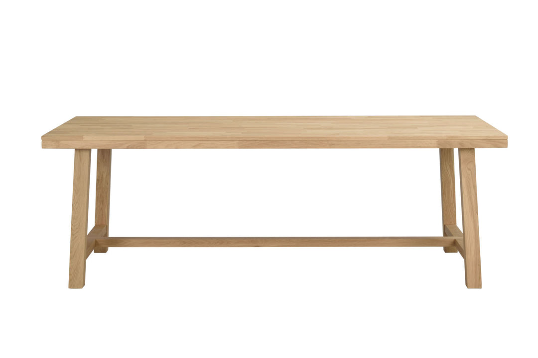 ROWICO Brooklyn spisebord børstet eg m. udtræk 220x95