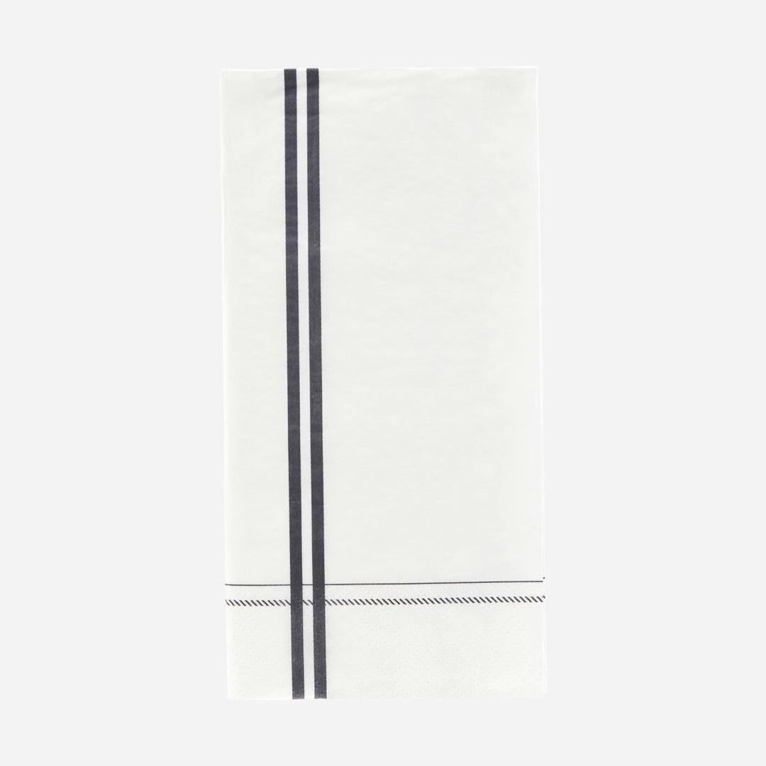 Produktbillede af Nicolas Vahé Servietter Stripe Grå 12 stk. i premium kvalitet