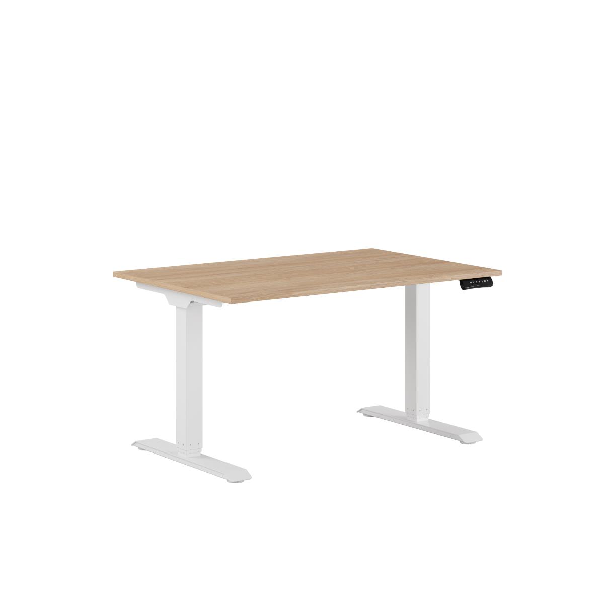 Produktbillede af Premium Hæve/Sænkebord m/2 motorer 120x80cm Urban-hvid på tilbud