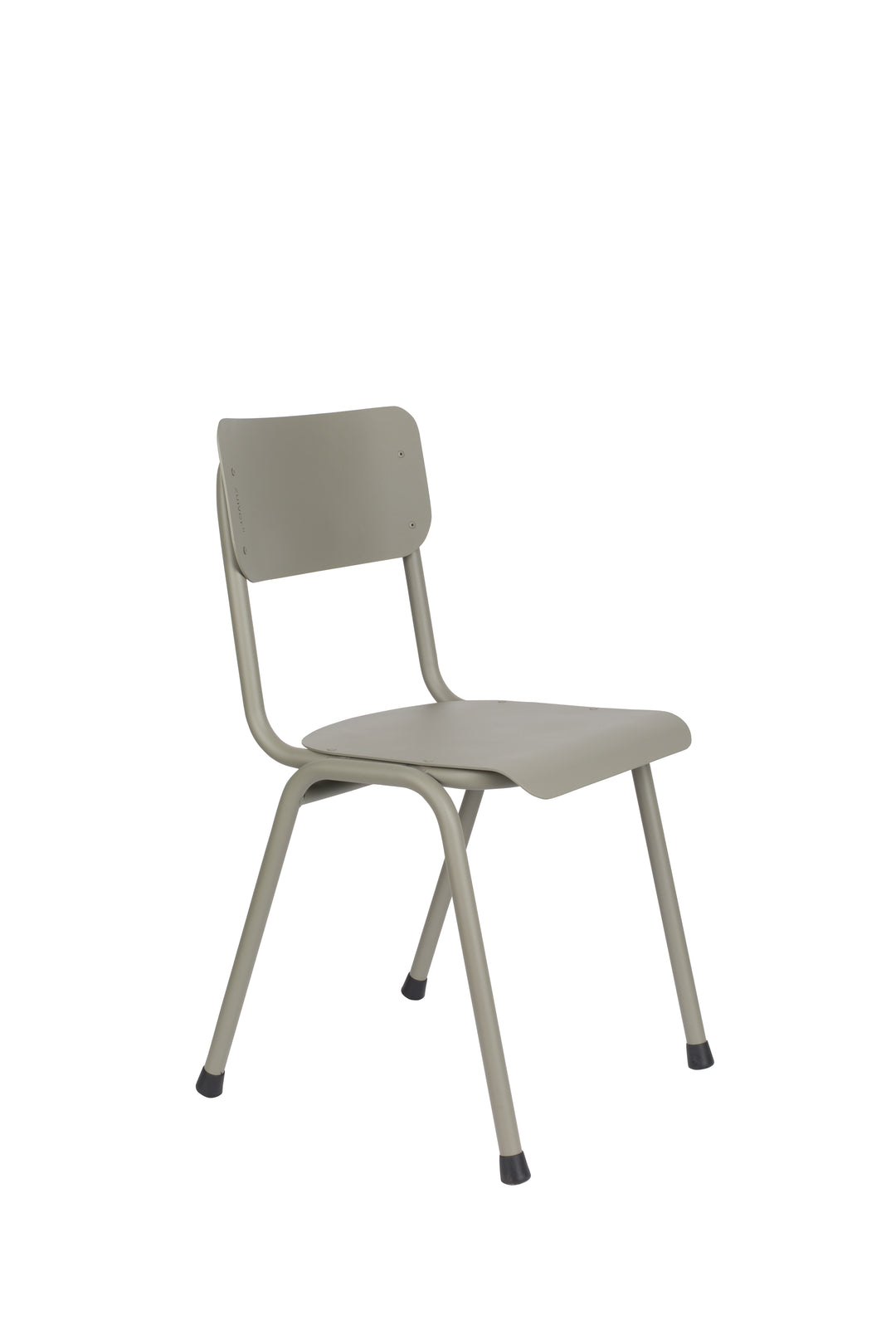 Produktbillede af ZUIVER Back To School havestol stabelbar mosgrøn aluminium i premium kvalitet