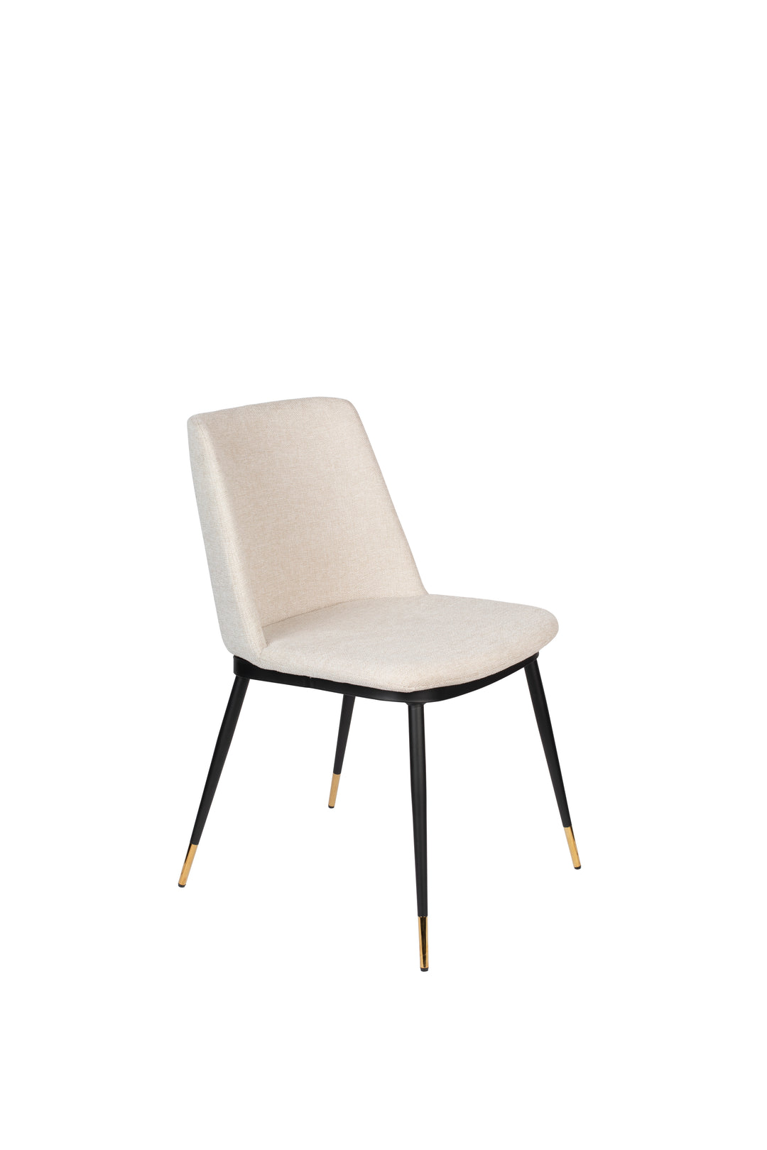 WHITE LABEL LIVING Lionel spisebordsstol beige polyester/nylon og stål