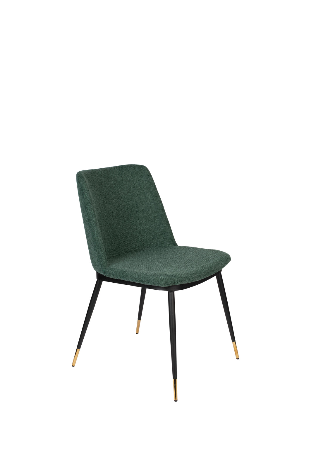 WHITE LABEL LIVING Lionel spisebordsstol mørkegrøn polyester/nylon og stål
