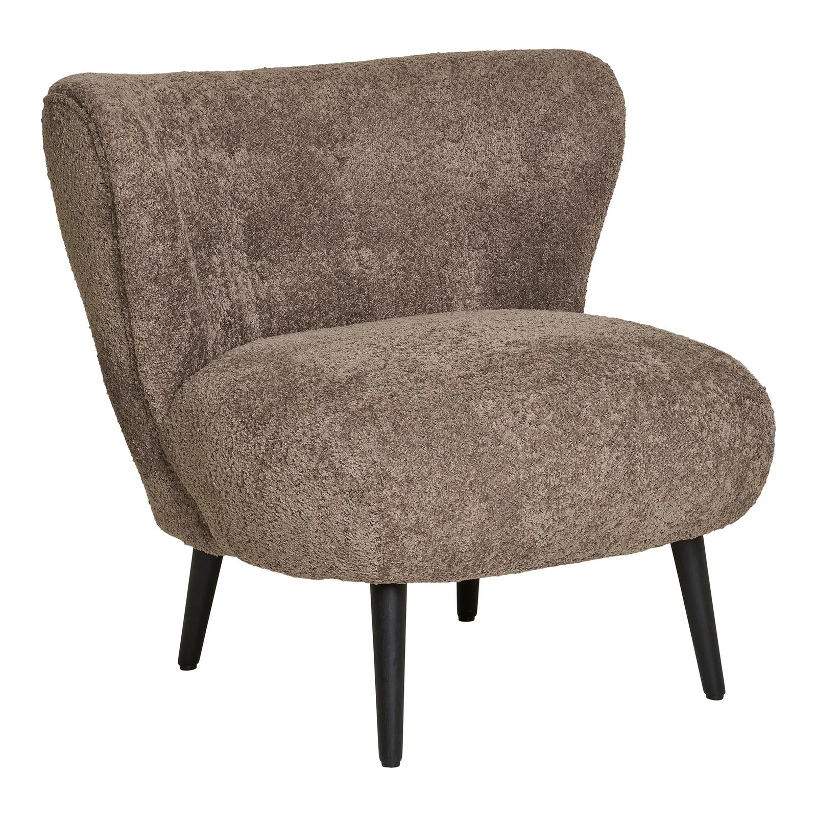 Produktbillede af HOUSE NORDIC COVELO LOUNGESTOL BOUCLÃ/BRUN/SORT 70 i premium kvalitet