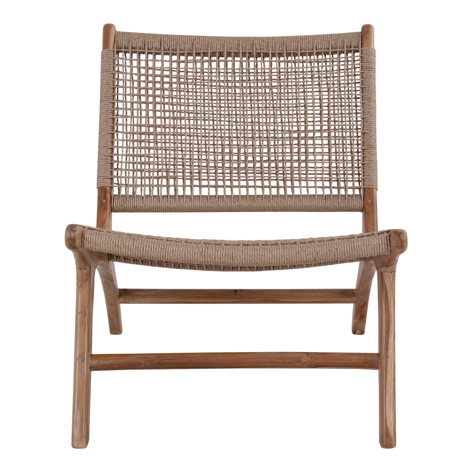 Produktbillede af House Nordic Derby Stol teaktræ og polyrattan 80 i premium kvalitet