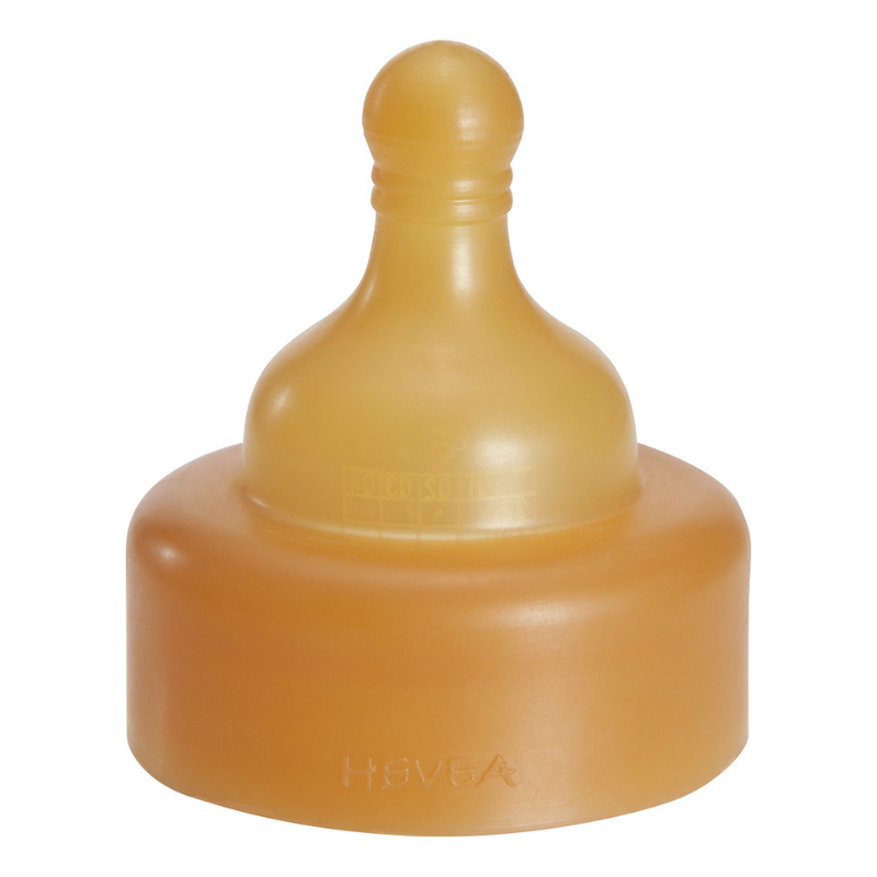Produktbillede af Hevea Flaskesut Wide Neck Slow Flow X på tilbud i brug