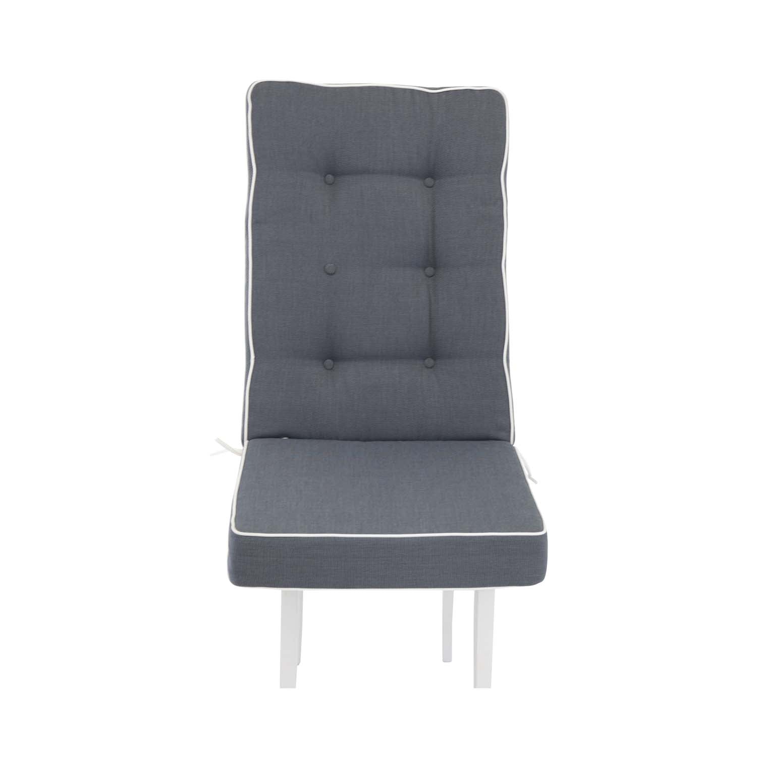 Produktbillede af VENTURE DESIGN Fura hynde med høj ryg og rørkant grå polyester i premium kvalitet