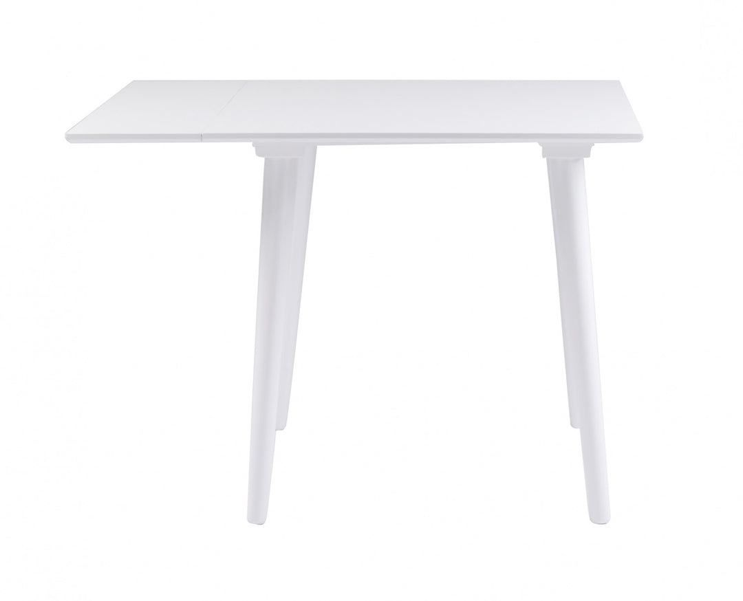 ROWICO Lotta spisebord hvid m. klap kvadratisk 80x80+25