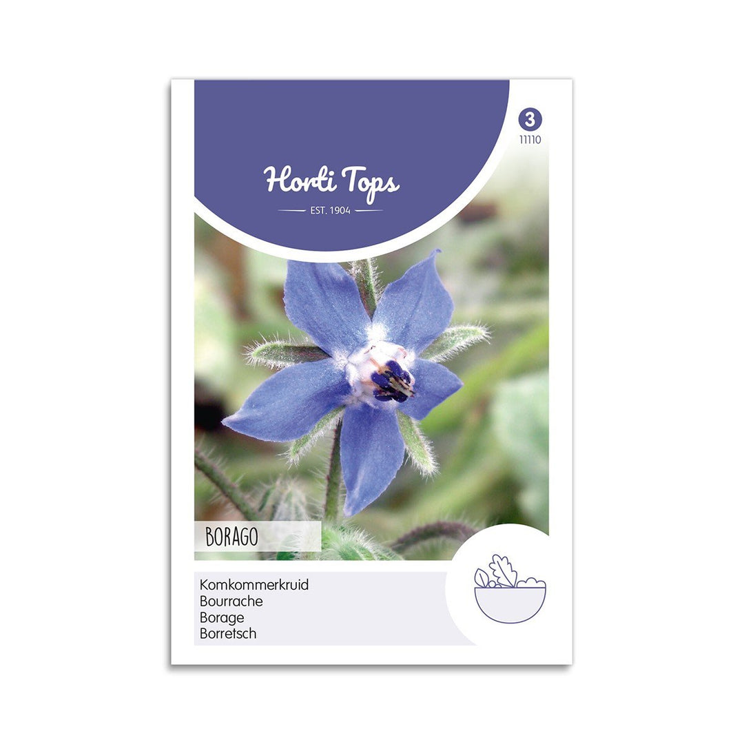 Produktbillede af Hjulkrone frø Borago Officinalis Horti Tops på tilbud i høj kvalitet
