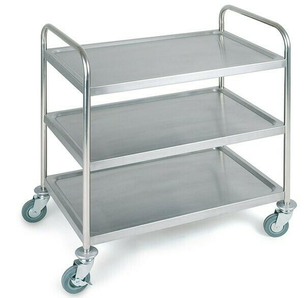 Produktbillede af Rullebord M/3 Hylder 91x59x93cm Rs på tilbud i brug
