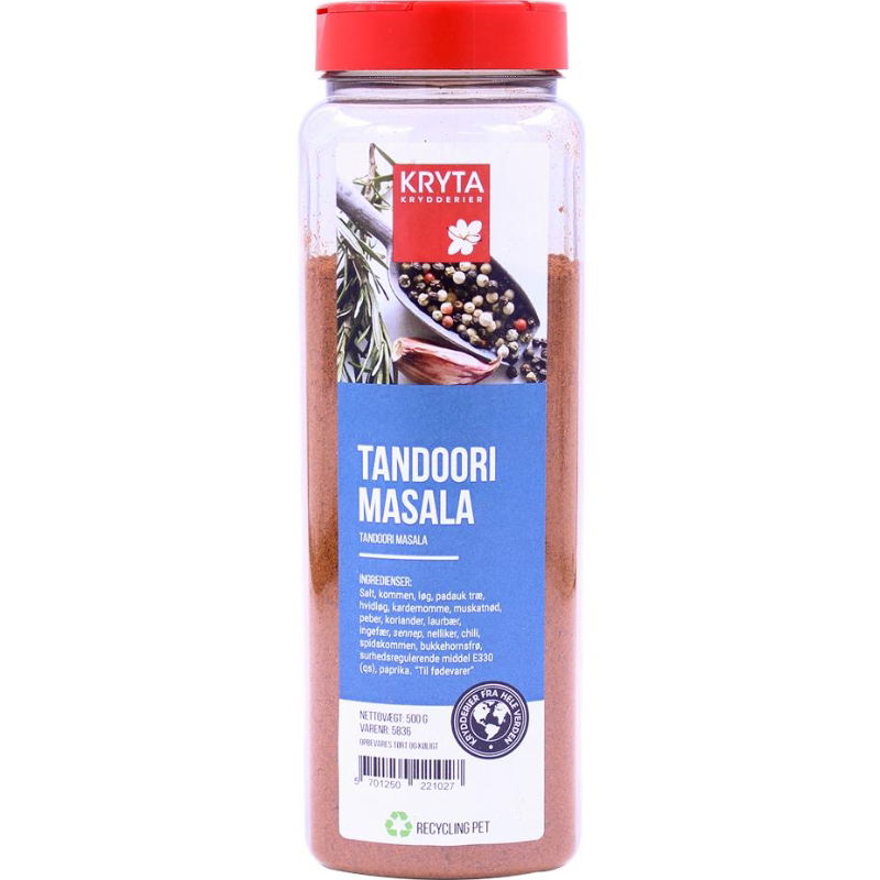 Produktbillede af Tandoori Masala Krydderi 500 g på tilbud i premium kvalitet