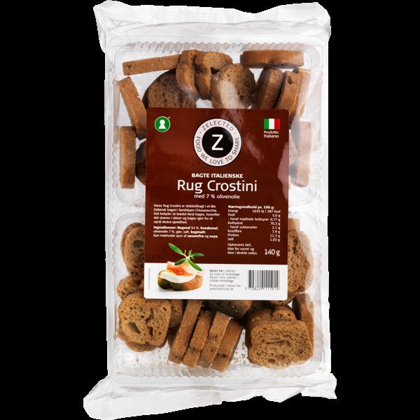 Rug Crostini 140g Zelected ❤ Kæmpe udvalg i Zelected ❤ Billig fragt og hurtig levering 2 - 5 hverdage - Varenummer: BAR-693545 / Ean: på lager - Udsalg på Delikatesser Tapas Brød Spar op til 56% - Over 454 kendte mærker på udsalg