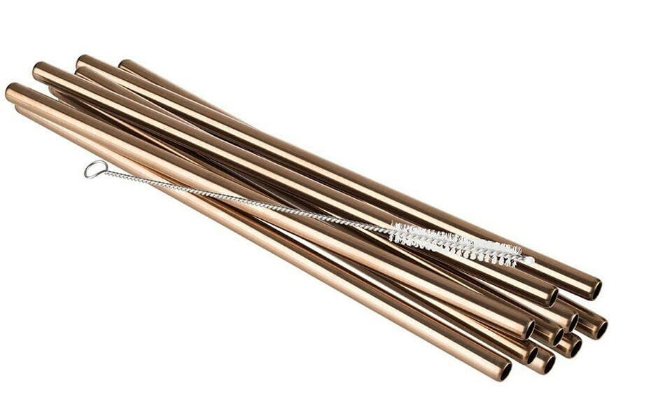 Sugerør Stål Kobber Look 11 Stk 21,5cm 8ø ❤ Kæmpe udvalg i APS ❤ Billig fragt og hurtig levering 2 - 5 hverdage - Varenummer: BAR-12704 / Ean: '4004133933835 på lager - Udsalg på Barudstyr Cocktailtilbehør Metal sugerør Spar op til 62% - Over 322 kendte brands på udsalg