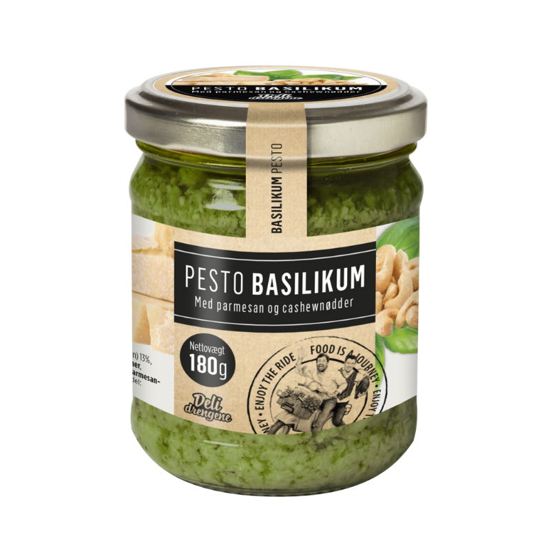 Produktbillede af Gourmet Pesto Basilikum 180g på tilbud i premium kvalitet