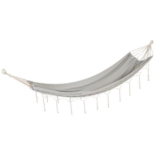 Hængekøje gråblå melange m/off white kvaster ❤ Kæmpe udvalg i Ib Laursen ❤ Billig fragt og hurtig levering 2 - 5 hverdage - Varenummer: BGH-48622866563402 / Ean: &
