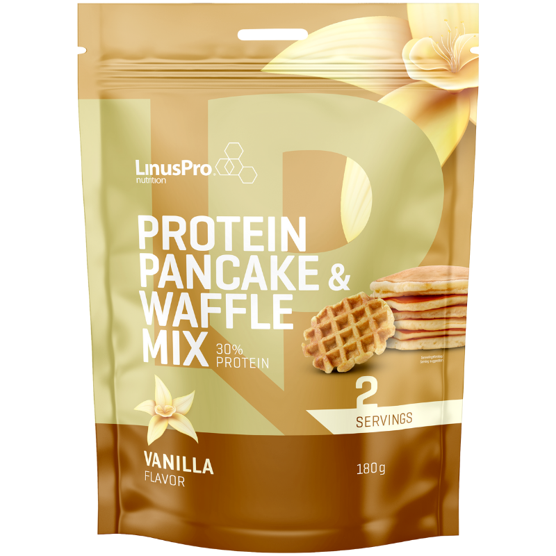 Produktbillede af LinusPro Pancake & Wafflemix Chokolade 180G. på tilbud i brug