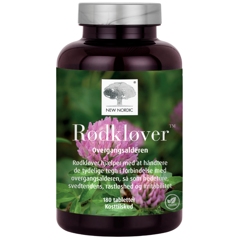 Detaljeret produktbillede af New Nordic Rødkløver 180 tabl. 2 for 597,- på tilbud