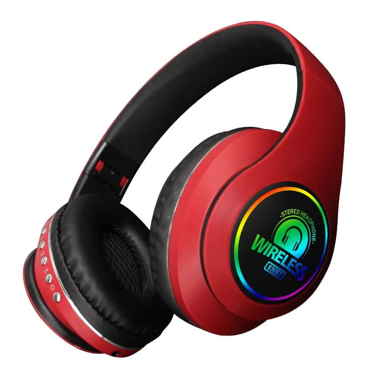 Bluetooth Stereo Høretelefoner m/mikrofon (flere farver) Rød