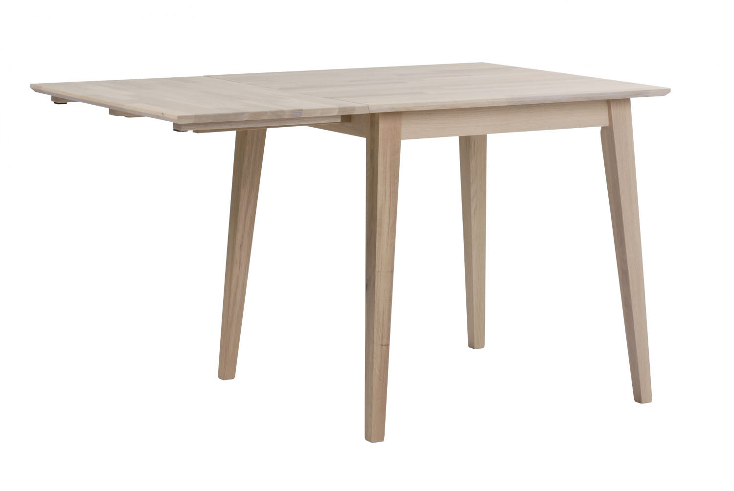 Produktbillede af ROWICO Filippa spisebord hvidolieret eg m. klap 80x80+45 i premium kvalitet