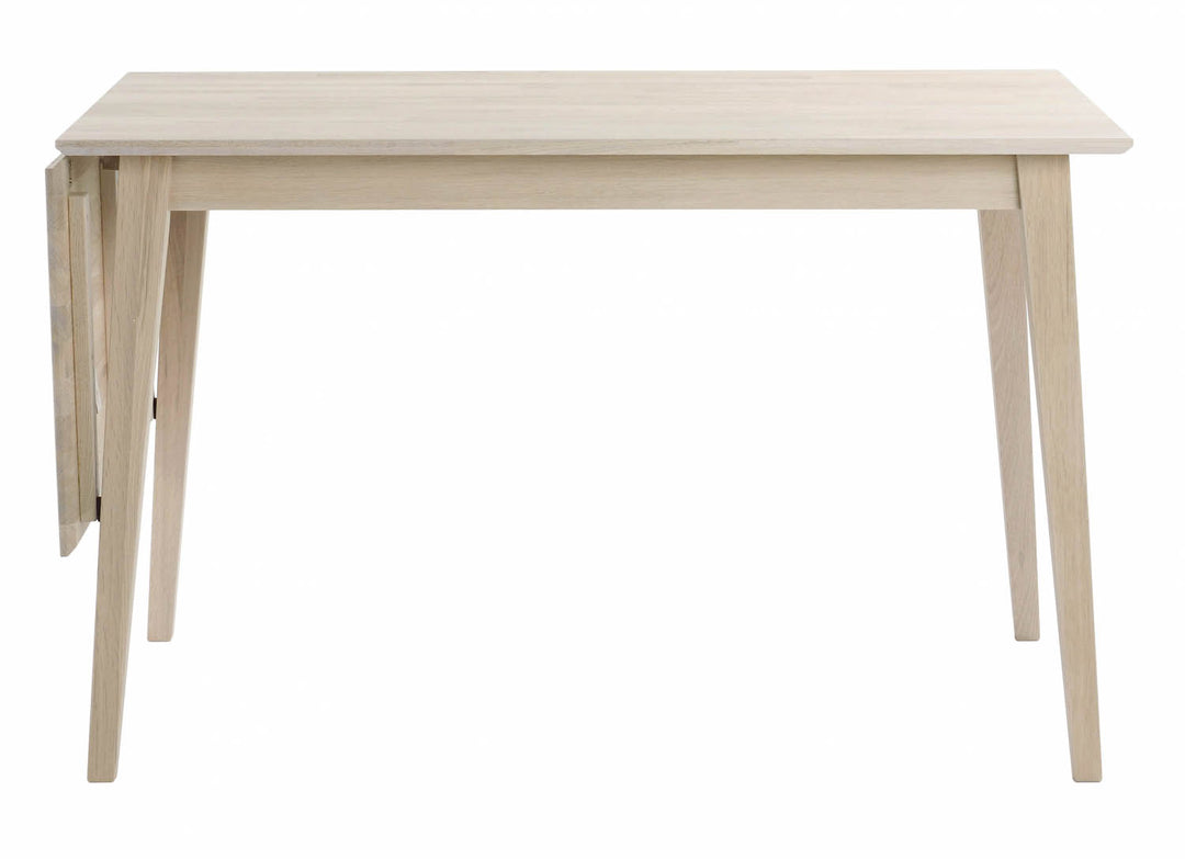 ROWICO Filippa spisebord hvidolieret eg m. klap 80x120+45