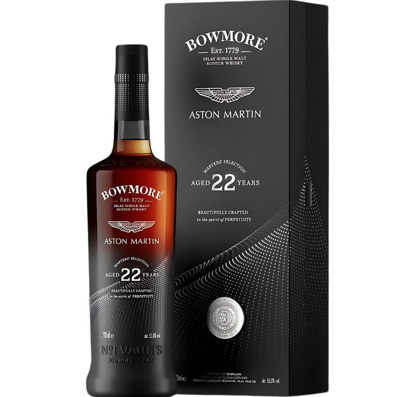 Produktbillede af Bowmore Aston Martin 22 Yo Islay Single Malt Fl 70 på tilbud – premium kvalitet og detaljer