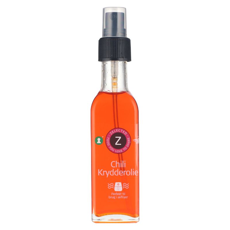 Produktbillede af Chili Krydderolie 100ml Spray Zelected på tilbud i premium kvalitet