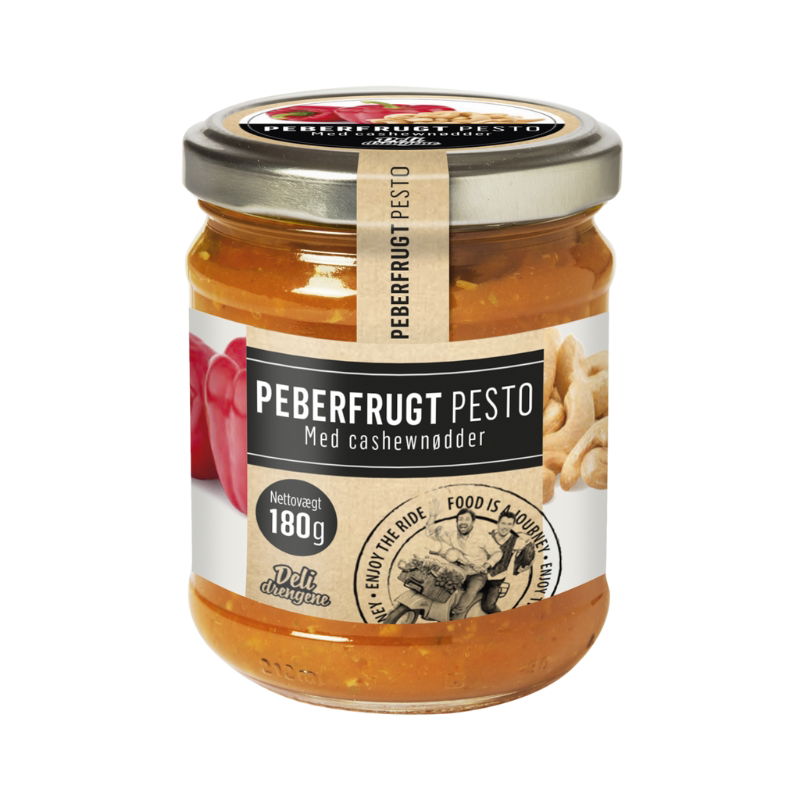 Produktbillede af Peberfrugt Pesto 180g på tilbud i premium kvalitet