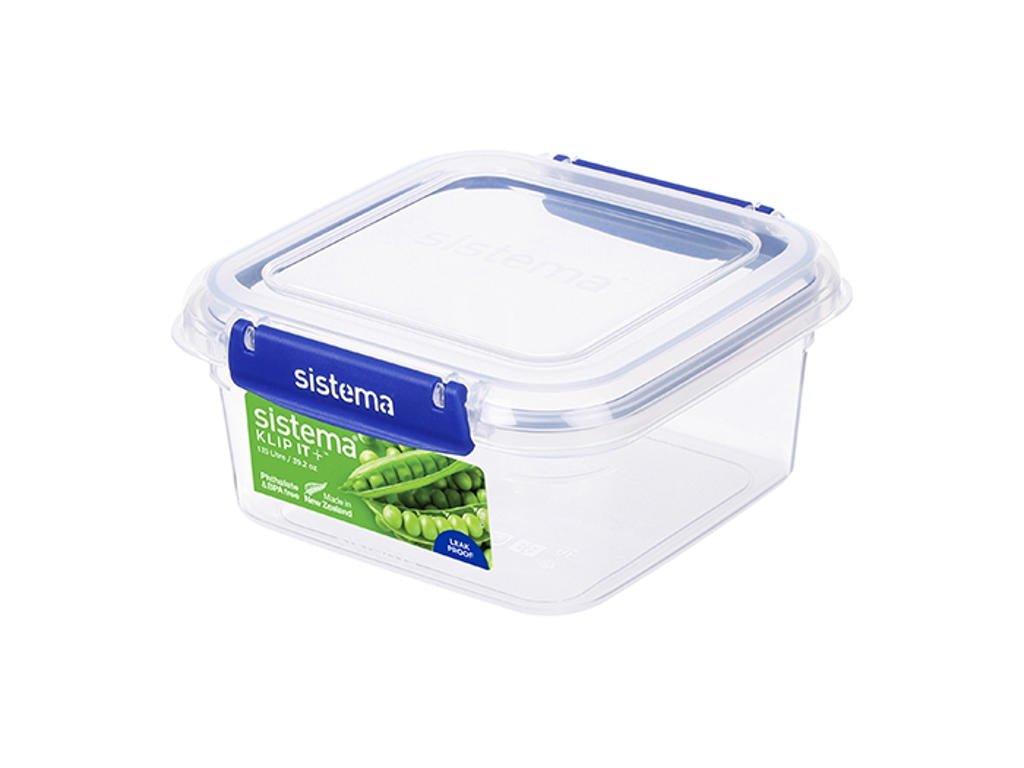 Produktbillede af Sistema Square Klip It Plus 1.15L i premium kvalitet