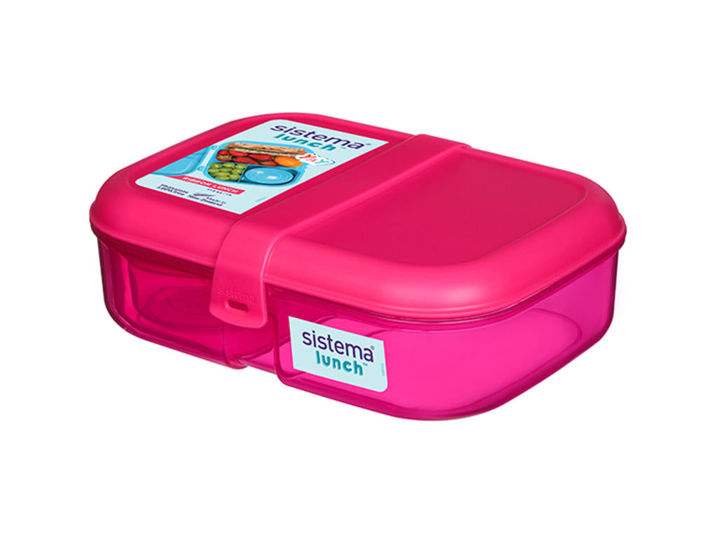Produktbillede af Sistema Ribbon Lunch Pink 1,1L i premium kvalitet