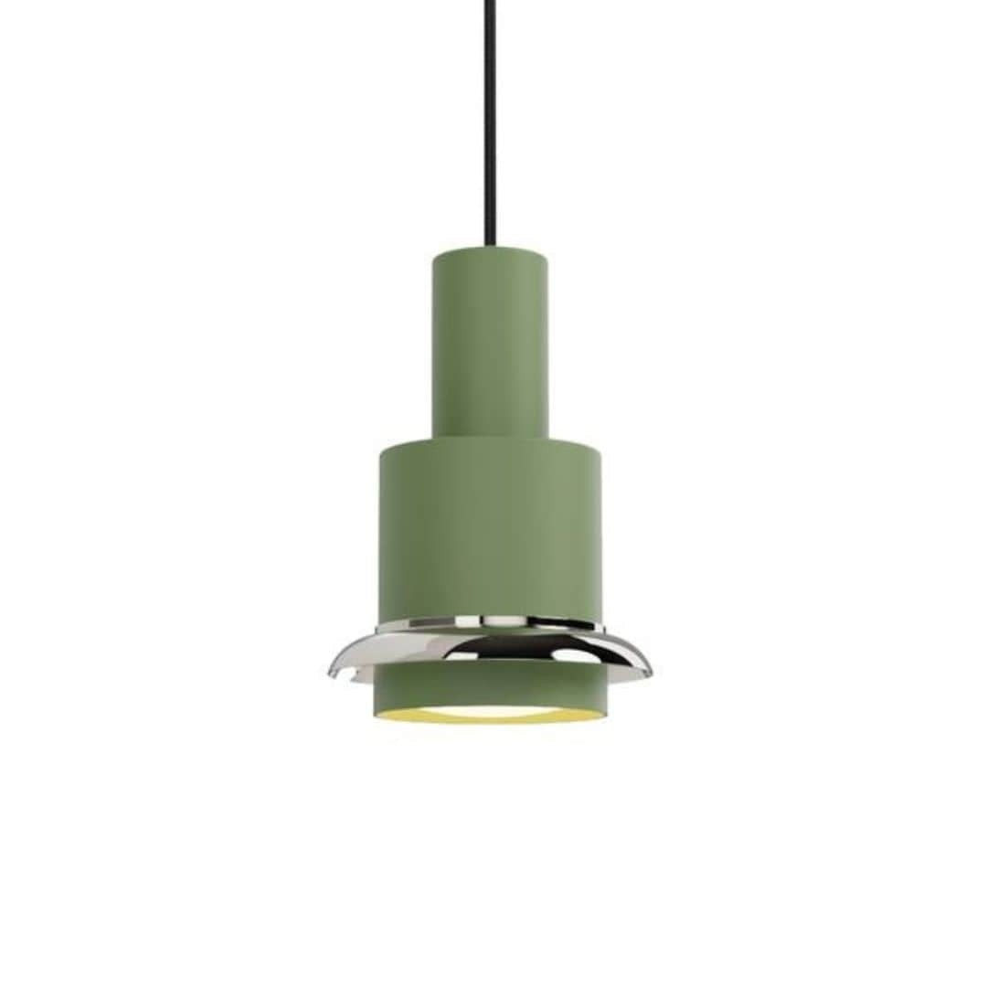 Produktbillede af Chaumont Ø19 pendel Grøn/chrome DCW éditions i premium kvalitet