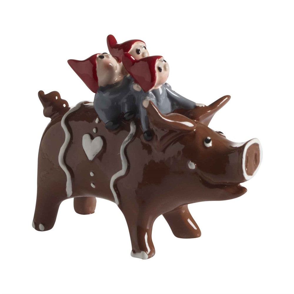 Produktbillede af Nääsgränsgården Nisse gingerbread pig H.6,5cm i premium kvalitet