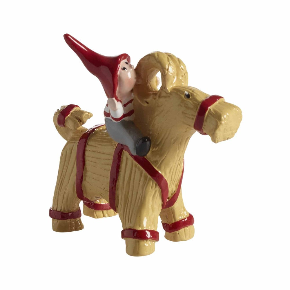 Produktbillede af Nääsgränsgården Tusse with straw goat H.7,5cm i premium kvalitet