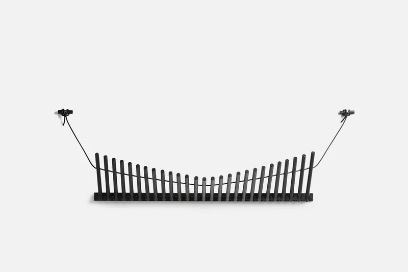 Produktbillede af WOUD KNAEGT KNAGEREKKE SORT 87,5 i premium kvalitet
