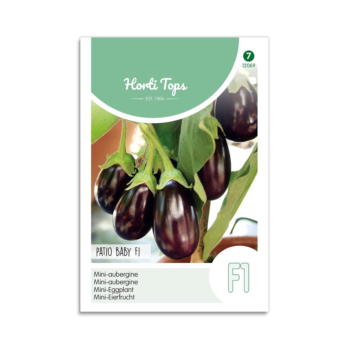 Produktbillede af Aubergine mini frø Ophelia F1 Horti Tops på tilbud i høj kvalitet