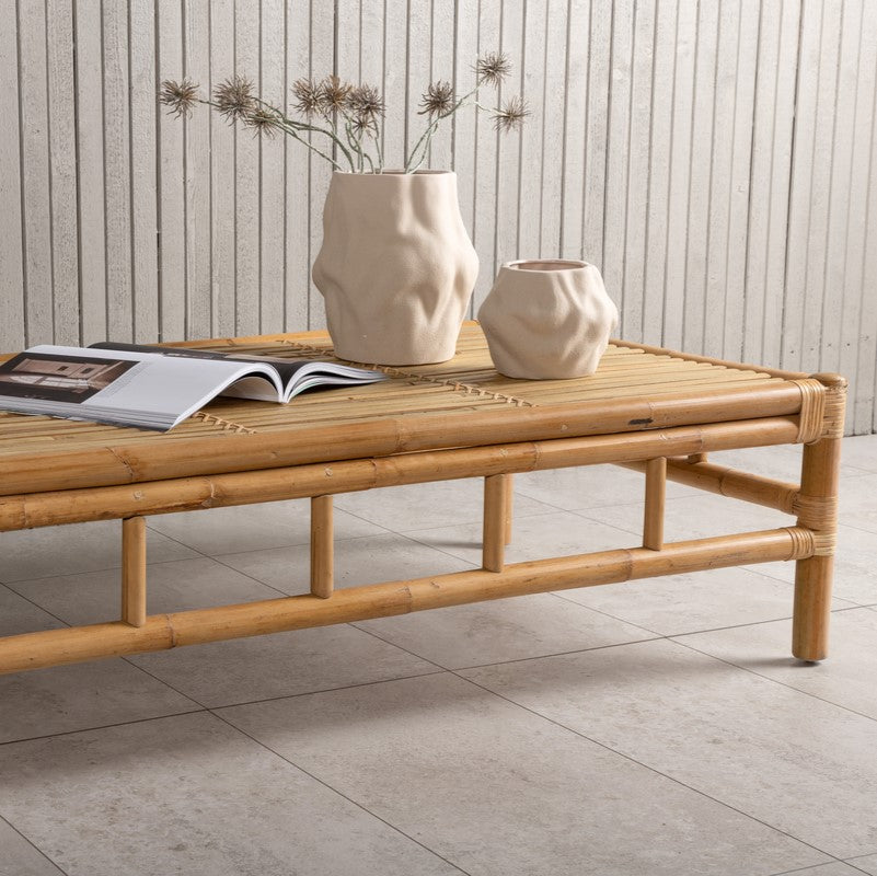 Produktbillede af Sur-Mer Sofabord i rattan 70 x 120 cm. på tilbud i høj kvalitet