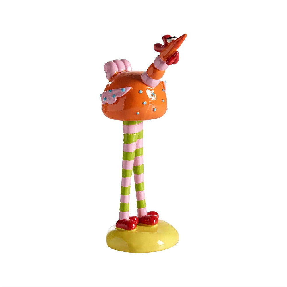 Produktbillede af Nääsgränsgården Gyllenkrok with leg orange H.17cm i premium kvalitet