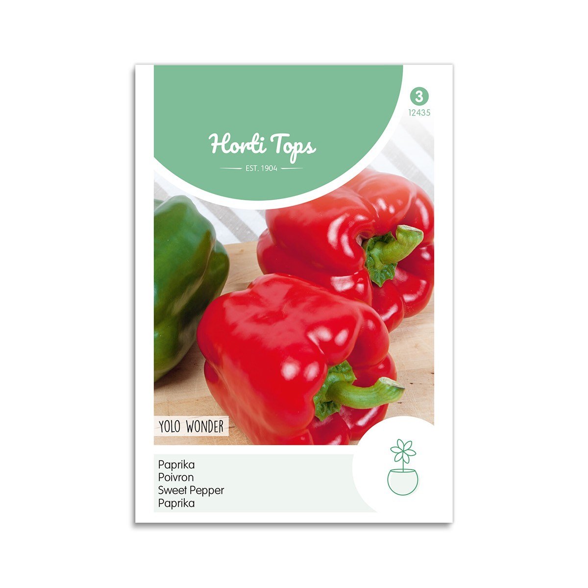 Produktbillede af Peberfrugt frø Yolo Wonder Horti Tops på tilbud i høj kvalitet