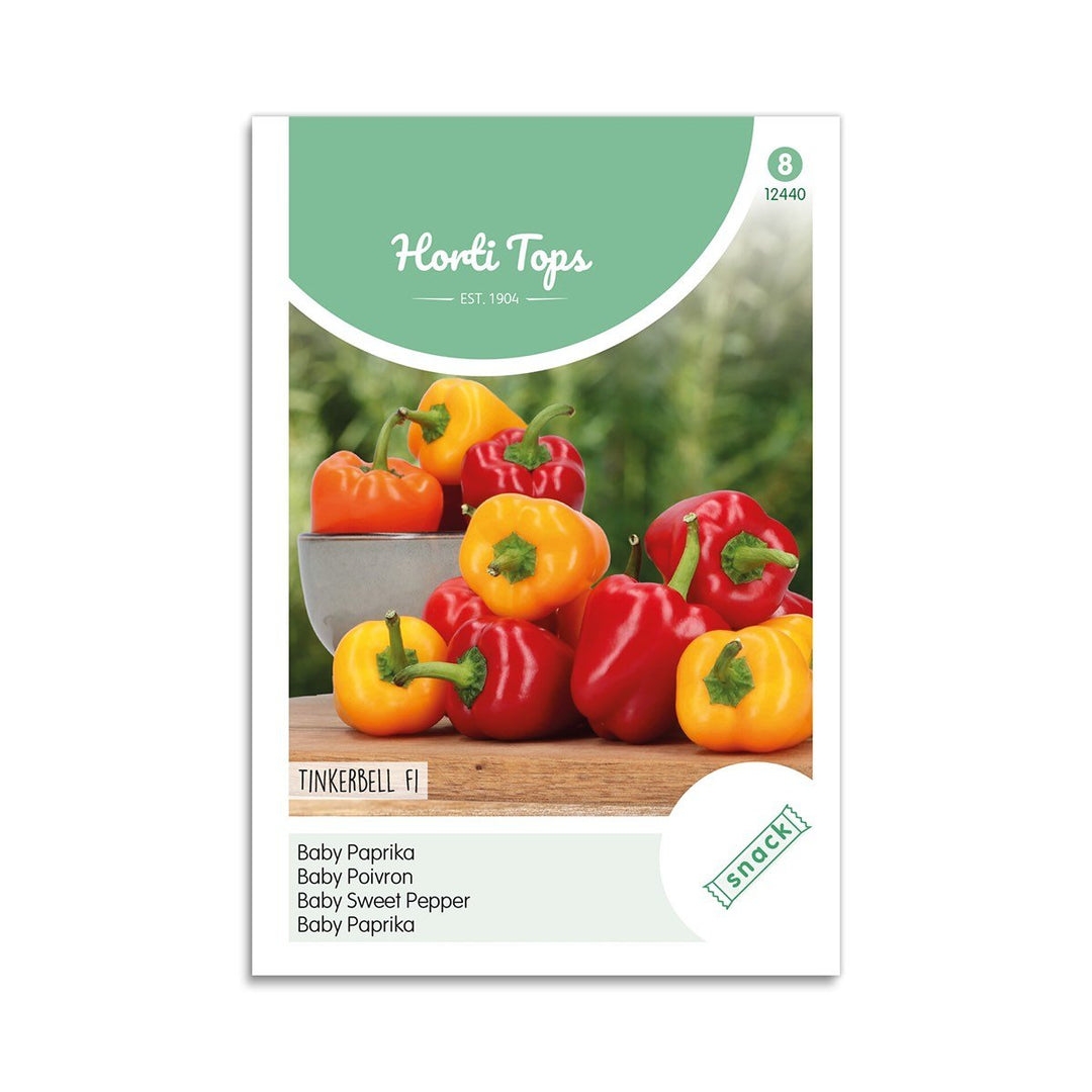 Produktbillede af Snackpeber Red & Yellow frø Tinkerbell F1 Horti Tops på tilbud i høj kvalitet
