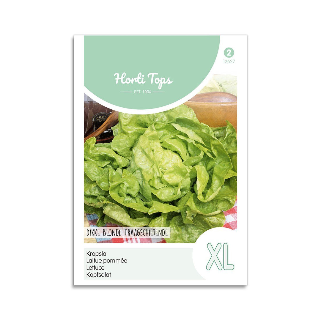 Produktbillede af Salat frø Dikke blonde traagschietende Horti Tops på tilbud i høj kvalitet