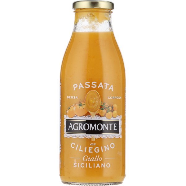 Agromonte Passata Yellow Tomato 520g ❤ Kæmpe udvalg i Zelected ❤ Billig fragt og hurtig levering 2 - 5 hverdage - Varenummer: BAR-693552 / Ean: på lager - Udsalg på Delikatesser Kolonial Saucer & Soya Spar op til 56% - Over 434 design brands på udsalg