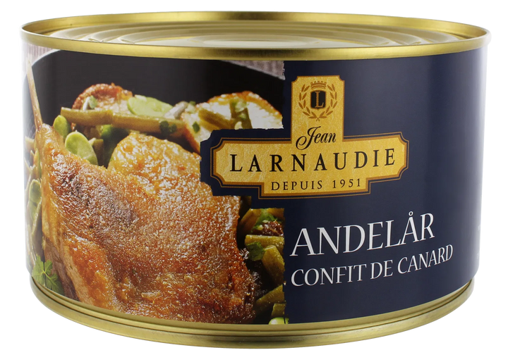 Andelår Confit De Canard Larnaudie 4/5 Lår 1240g