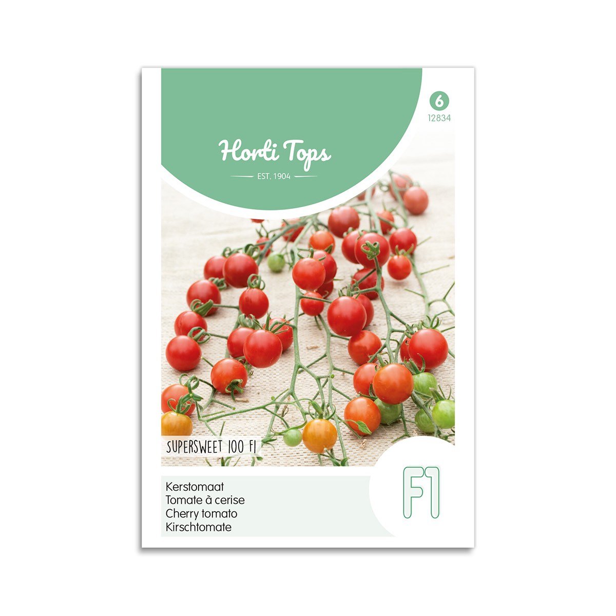 Produktbillede af Cherrytomat frø Supersweet 100 F1 Horti Tops på tilbud i høj kvalitet